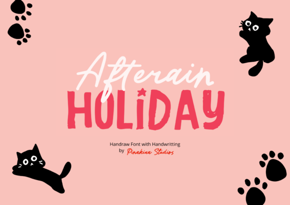 Afterain Holiday: A Display Font That Feels Like a Creative Spark