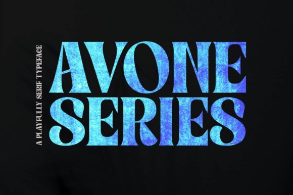Avone Series Italic: A Vintage Display Font for Handmade Labels & Printables