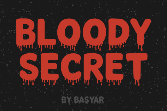 Bloody Secret Font: A Bold Display Typeface for Memorable Branding