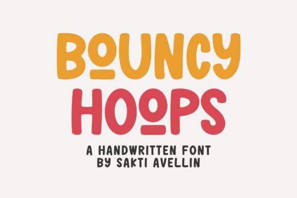 Bouncy Hoops: A Playful Display Font for Handmade Creators