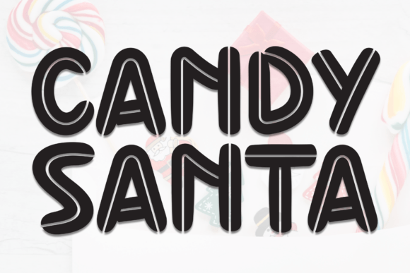 Candy Santa: A Festive Display Font for Handmade Holiday Products