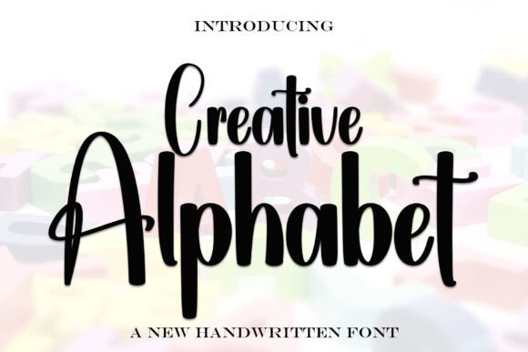 Creative Alphabet: A Handwritten Display Font with Editorial Grace