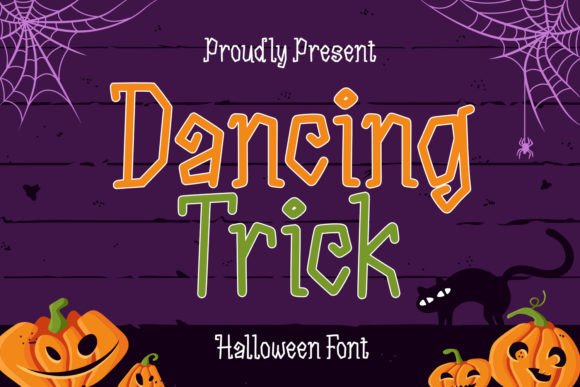 Dancing Trick: A Halloween Display Font with Editorial Charm