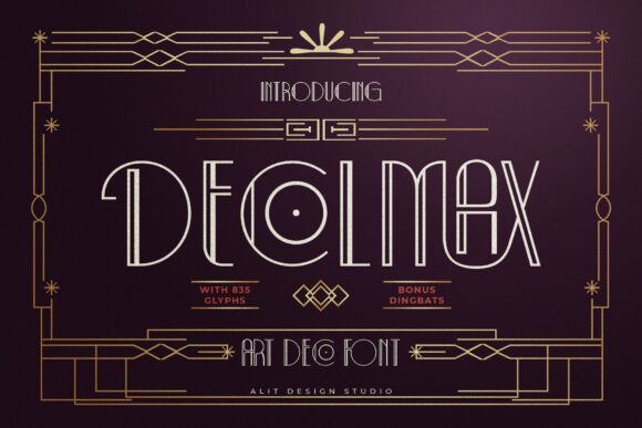 Decolmax: The Art Deco Display Font That Commands Attention