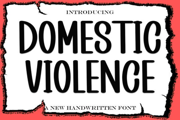 Domestic Violence Font: A Display Typeface for Elegant Digital Identity