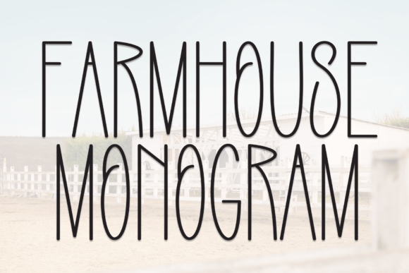 Farmhouse Monogram: A Rustic Handwritten Typeface for Editorial Charm