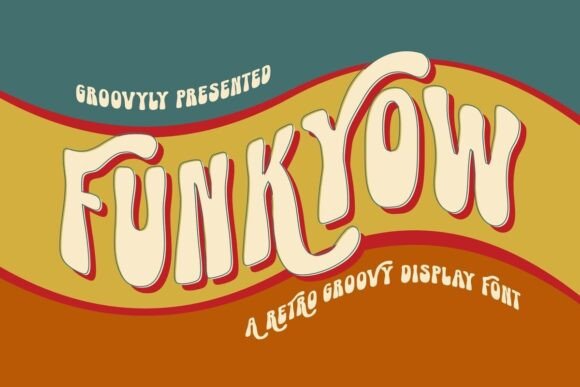 Funkyow: A Playful Retro Display Font for Digital Branding
