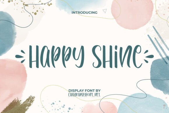 Happy Shine Display Font for Handmade Creators