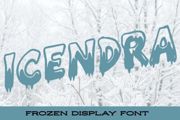 Icendra: A Frosty Display Typeface for Winter-Ready Web Design