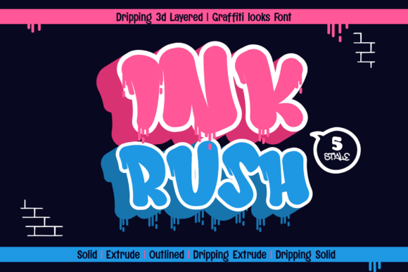 Ink Rush: A Bold Display Font for Editorial Energy