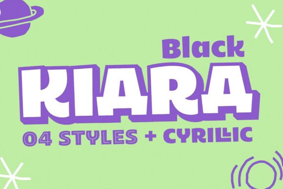 Kiara Black: A Bold, Unapologetic Display Font
