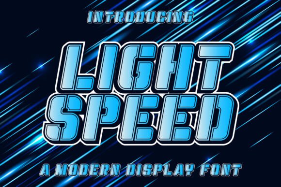 Light Speed Font: A Dynamic Display Typeface for Editorial Impact