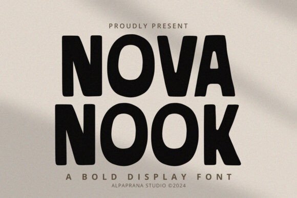 Nova Nook: A Modern Display Typeface for Digital Impact