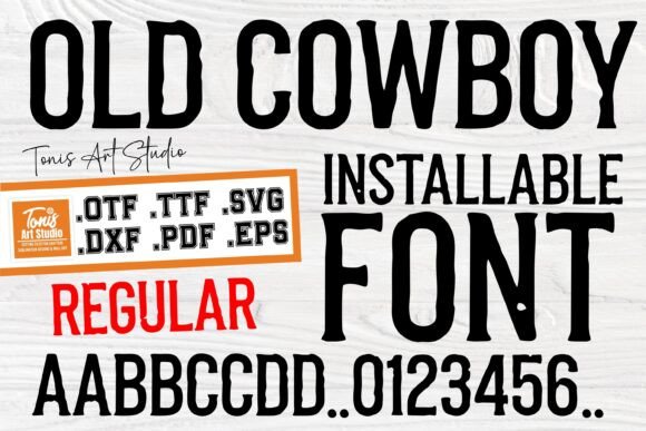 Old Cowboy Regular: A Display Font That Builds Brand Character