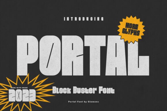 Portal Block: A Display Font That Commands Attention