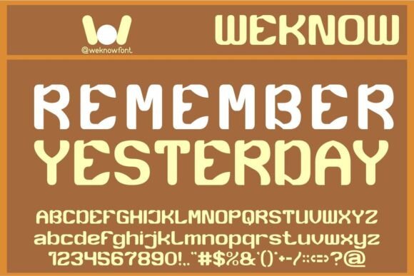 Remember Yesterday: A Playful Display Font That Stands Out in Campaigns