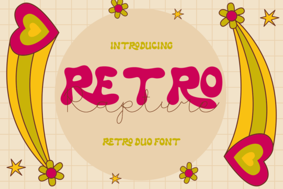 Retro Rapture: A Playful 70s-Inspired Display Font for Digital Brands