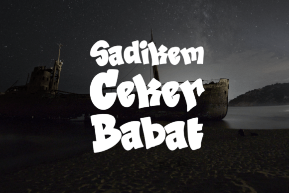 Sadikem Ceker Babat: A Display Font That Elevates Digital Branding