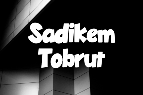 Sadikem Tobrut: A Display Font Built for Digital Clarity