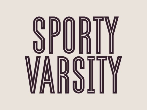 Sporty Varsity: A Display Font with Editorial Energy
