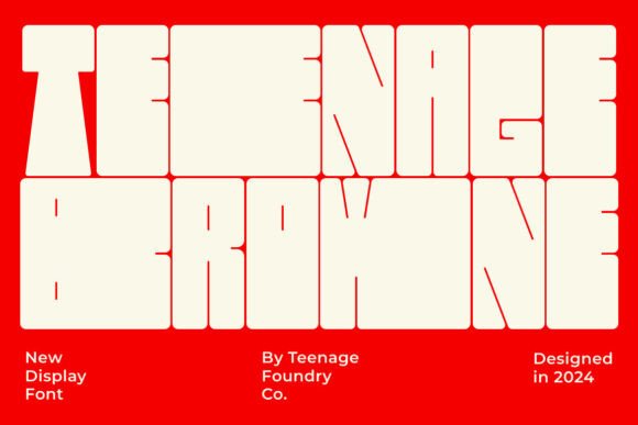 Teenage Browne: A Display Font for Bold Editorial Identity