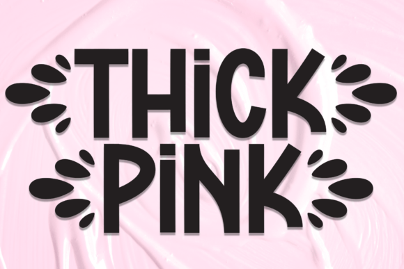 Thick Pink: A Playful Handwritten Display Font for Makers