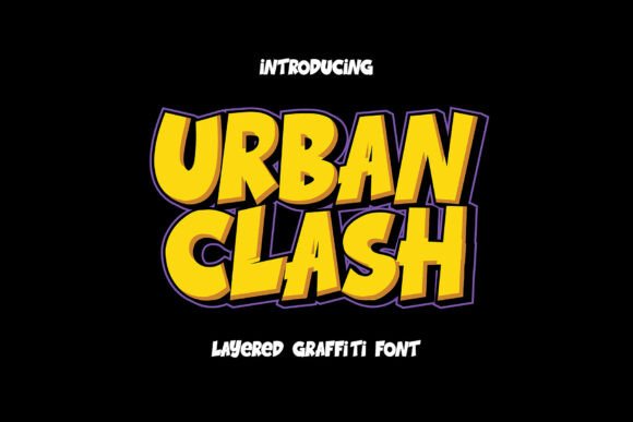 Urban Clash: A Bold Display Font That Elevates Real Business Branding